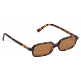 Miu Miu - Miu Miu Regard Sunglasses - Rectangular - Camel Honey Tortoiseshell - Sunglasses - Miu Miu Eyewear