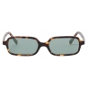 Miu Miu - Miu Miu Regard Sunglasses - Rectangular - Water Green Honey Tortoiseshell - Sunglasses - Miu Miu Eyewear