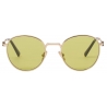 Miu Miu - Occhiali Miu Miu Regard - Rotondi - Oro Giallo Acido - Occhiali da Sole - Miu Miu Eyewear