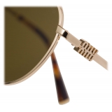 Miu Miu - Miu Miu Regard Sunglasses - Round - Gold Loden Green - Sunglasses - Miu Miu Eyewear