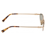 Miu Miu - Miu Miu Regard Sunglasses - Irregular - Gold Water Green - Sunglasses - Miu Miu Eyewear