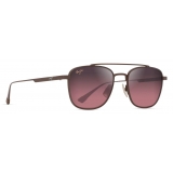 Maui Jim - Kahana - Marrone Maui Rosa - Occhiali da Sole Aviator Polarizzati - Maui Jim Eyewear