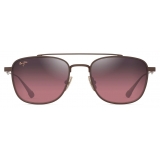 Maui Jim - Kahana - Marrone Maui Rosa - Occhiali da Sole Aviator Polarizzati - Maui Jim Eyewear