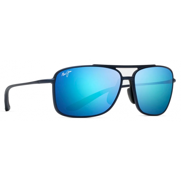 Maui Jim - Kaupo Gap - Blu - Occhiali da Sole Aviator Polarizzati - Maui Jim Eyewear