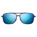 Maui Jim - Kaupo Gap - Blu - Occhiali da Sole Aviator Polarizzati - Maui Jim Eyewear