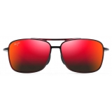 Maui Jim - Kaupo Gap - Rosso Nero Lava - Occhiali da Sole Aviator Polarizzati - Maui Jim Eyewear