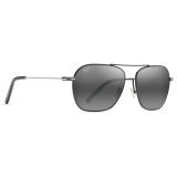 Maui Jim - Mano - Black Grey - Polarized Aviator Sunglasses - Maui Jim Eyewear