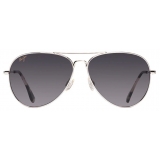 Maui Jim - Mavericks - Silver Grey - Polarized Aviator Sunglasses - Maui Jim Eyewear