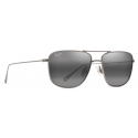Maui Jim - Mikioi - Titanium Grey - Polarized Aviator Sunglasses - Maui Jim Eyewear