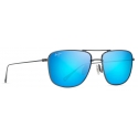 Maui Jim - Mikioi - Grigio Tortora Blu - Occhiali da Sole Aviator Polarizzati - Maui Jim Eyewear