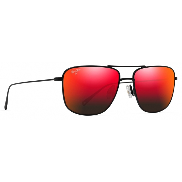 Maui Jim - Mikioi - Nero Hawaii Lava™ - Occhiali da Sole Aviator Polarizzati - Maui Jim Eyewear