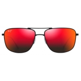 Maui Jim - Mikioi - Black Hawaii Lava™ - Polarized Aviator Sunglasses - Maui Jim Eyewear