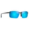Maui Jim - Laulima - Dark Grey Blue - Polarized Rimless Sunglasses - Maui Jim Eyewear