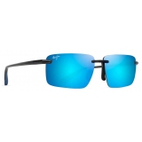 Maui Jim - Laulima - Dark Grey Blue - Polarized Rimless Sunglasses - Maui Jim Eyewear