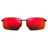 Maui Jim - Laulima - Red Havana Hawaii Lava - Polarized Rimless Sunglasses - Maui Jim Eyewear
