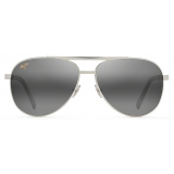 Maui Jim - Seacliff - Silver Grey - Polarized Aviator Sunglasses - Maui Jim Eyewear