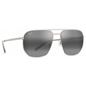 Maui Jim - Shark’s Cove - Titanium Grey - Polarized Aviator Sunglasses - Maui Jim Eyewear