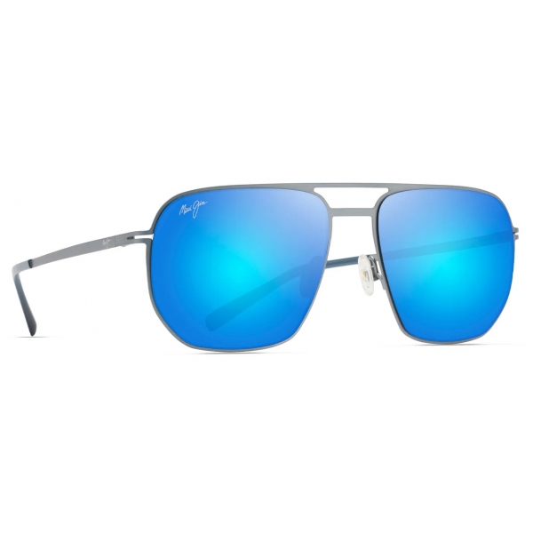Maui Jim - Shark’s Cove - Grigio Tortora Blu - Occhiali da Sole Aviator Polarizzati - Maui Jim Eyewear