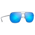 Maui Jim - Shark’s Cove - Grigio Tortora Blu - Occhiali da Sole Aviator Polarizzati - Maui Jim Eyewear