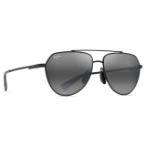 Maui Jim - Waiwai - Black Grey - Polarized Aviator Sunglasses - Maui Jim Eyewear