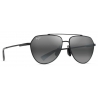 Maui Jim - Waiwai - Nero Grigio - Occhiali da Sole Aviator Polarizzati - Maui Jim Eyewear