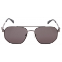 Alexander McQueen - Men's Floating Skull Metal Caravan Sunglasses - Ruthenium - Alexander McQueen Eyewear