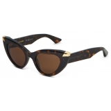 Alexander McQueen - Occhiali da Sole Cat-Eye Punk Rivet da Donna - Havana - Alexander McQueen Eyewear