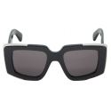 Alexander McQueen - Women's The Grip Geometrical Sunglasses - Black Smoke - Alexander McQueen Eyewear