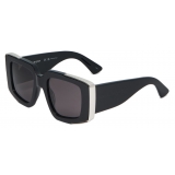 Alexander McQueen - Women's The Grip Geometrical Sunglasses - Black Smoke - Alexander McQueen Eyewear