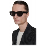 Alexander McQueen - Women's Punk Rivet Oversize Sunglasses - Black Smoke - Alexander McQueen Eyewear