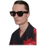 Alexander McQueen - Men's Punk Rivet Square Sunglasses - Havana Brown - Alexander McQueen Eyewear