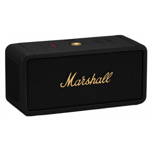 Marshall - Middleton - Nero Ottone - Bluetooth Speaker Portatile - Altoparlante Iconico di Alta Qualità Premium Classico