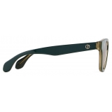 Giorgio Armani - Occhiali da Sole Rettangolare - Verde Scuro Marrone - Occhiali da Sole - Giorgio Armani Eyewear