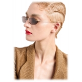 Giorgio Armani - Women’s Oval Sunglasses - Pale Gold Brown - Sunglasses - Giorgio Armani Eyewear