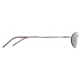Giorgio Armani - Women’s Oval Sunglasses - Dark Gray Lilac - Sunglasses - Giorgio Armani Eyewear