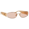 Linda Farrow - Shelby Cat Eye Sunglasses in Peach - LFL1157C5SUN - Linda Farrow Eyewear
