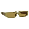 Linda Farrow - Occhiali da Sole Rettangolari Talita in Salvia - LFL1419C6SUN - Linda Farrow Eyewear