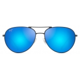 Maui Jim - Walaka - Grigio Tortora Blu - Occhiali da Sole Aviator Polarizzati - Maui Jim Eyewear