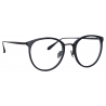 Linda Farrow - Calthorpe Oval Optical Frames in Black and Nickel - LFL251C82OPT - Linda Farrow Eyewear