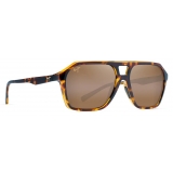 Maui Jim - Wedges - Tartaruga Bronzo - Occhiali da Sole Aviator Polarizzati - Maui Jim Eyewear