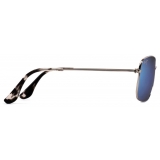 Maui Jim - Wiki Wiki - Argento Blu - Occhiali da Sole Aviator Polarizzati - Maui Jim Eyewear