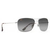 Maui Jim - Wiki Wiki - Silver Grey - Polarized Aviator Sunglasses - Maui Jim Eyewear