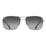 Maui Jim - Wiki Wiki - Silver Grey - Polarized Aviator Sunglasses - Maui Jim Eyewear