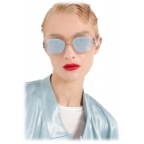 Giorgio Armani - Women’s Oval Sunglasses - Pink Light Blue - Sunglasses - Giorgio Armani Eyewear