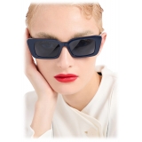 Giorgio Armani - Occhiali da Sole Donna Forma Rettangolare - Blu - Occhiali da Sole - Giorgio Armani Eyewear