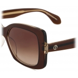 Giorgio Armani - Women’s Square Sunglasses - Brown Honey - Sunglasses - Giorgio Armani Eyewear