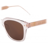 Giorgio Armani - Women’s Square Sunglasses - Transparent Pink Brown - Sunglasses - Giorgio Armani Eyewear