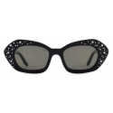 Giorgio Armani - Occhiali da Sole Donna Forma Squadrata - Nero Fumo - Occhiali da Sole - Giorgio Armani Eyewear