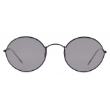 Giorgio Armani - Unisex Oval Sunglasses - Black Grey - Sunglasses - Giorgio Armani Eyewear