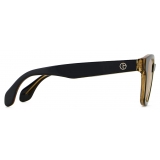 Giorgio Armani - Men’s Panto Sunglasses - Black Orange - Sunglasses - Giorgio Armani Eyewear